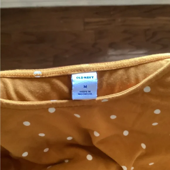 Old Navy Mustard Polka Dot Dress - Picture 4 of 6